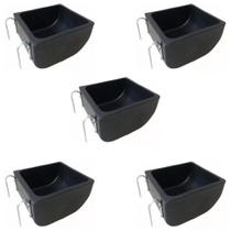 Kit 5 Comedouros Abecel 10 Litros 30x26x16