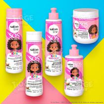 Kit 5 Completo SOS Cachos Kids Infantil Shampoo + Condicionador + Ativador Cacho + Creme Pentar + Máscara Hidratação