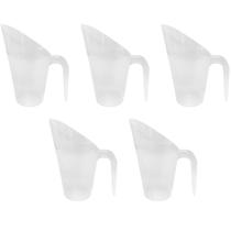 Kit 5 Conchas Plásticas para Cereais, Grãos 600ml- 16,5x14cm