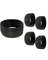 Kit 5 Conduíte Flex Espiralado 3/4 25m Preto Antichama