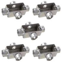 Kit 5 Condulete X 3/4 Sem Rosca E Sem Tampa Tramontina Kit 5 Condulete X 3/4 Sem Rosca E Sem Tampa Tramontina