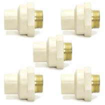 Kit 5 Conector 22mm 3/4 Luva Transição Água Quente Cpvc Tubo Oferta Kit 5 Conector 22mm 3/4 Luva Transição Água Quente Cpvc Tubo Oferta
