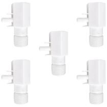 KIT 5 Conector Niple Rosqueável com Rosca Macho para Conexão Hidráulica