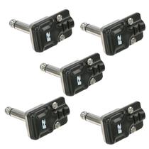 Kit 5 conector p10 mono rean by neutrik preto flat rp2rcfbag