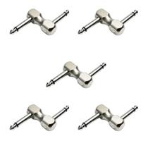 Kit 5 Conector P10 P10 Mono em Z Pedais de Guitarra Baixo Kit 5 Conector P10 P10 Mono em Z Pedais de Guitarra Baixo
