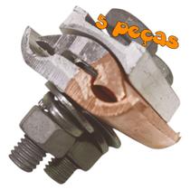 Kit 5 Conector Paralelo Bimetálico Tapit 16 à 70mm Duplo Cabo Alumínio com Cobre Kit 5 Conector Paralelo Bimetálico Tapit 16 à 70mm Duplo Cabo Alumínio com Cobre