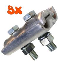 Kit 5 Conector Paralelo Bimetálico Tapit 50 à 120 para Conexão de Cabo Duplo Kit 5 Conector Paralelo Bimetálico Tapit 50 à 120 para Conexão de Cabo Duplo