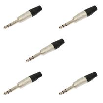 Kit 5 conector plug p10 stereo rean by neutrik reto rp3c Kit 5 conector plug p10 stereo rean by neutrik reto rp3c