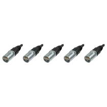 Kit 5 conectores ethercon plug xlr macho linha rj45 Kit 5 conectores ethercon plug xlr macho linha rj45