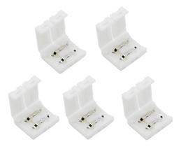 Kit 5 Conectores Fita Led 2 Vias Modelos Luz Emenda