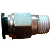 Kit 5 conectores pneumático reto macho 1/4 bspt 8mm