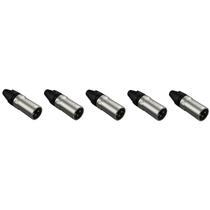 Kit 5 conectores wireconex ml bk ni xlr macho wc 1013 Kit 5 conectores wireconex ml bk ni xlr macho wc 1013
