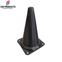 Kit 5 Cones de Agilidade 20cm Preto Treinamento Funcional