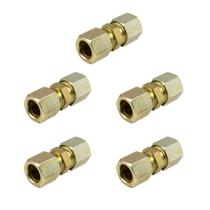 Kit 5 Conexão Emenda Tubo Nylon Mbb Diversas Tubo 1/2 Npt X 1/2 Npt (Completa)