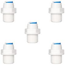KIT 5 Conexão Reta Engate Rápido 1/4" x Rosca Macho 3/8" para Mangueira Alta Resistência KIT 5 Conexão Reta Engate Rápido 1/4" x Rosca Macho 3/8" para Mangueira Alta Resistência