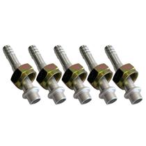 Kit 5 Conexões 10mm Reta Compatível Com Comp 7h15 Máq Case