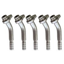 Kit 5 Conexões 45º Graus Radial Block Fitting 10mm Alumínio