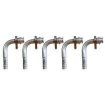 Kit 5 Conexões 90 Graus Radial Block Fitting 10mm Alumínio Kit 5 Conexões 90 Graus Radial Block Fitting 10mm Alumínio