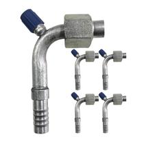 Kit 5 Conexões 90 Oring Fêmea 12mm Com Ventil R134 Alumínio