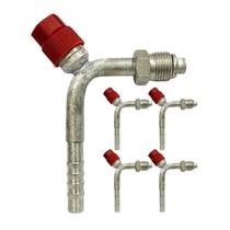 Kit 5 Conexões 90 Oring Macho Gir 6mm Ventil R134 Alumínio