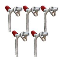 Kit 5 Conexões 90 Radial Bf 8mm Com Ventil R134 Alumínio Kit 5 Conexões 90 Radial Bf 8mm Com Ventil R134 Alumínio