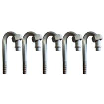 Kit 5 Conexões Ar Cond 180 Graus Oring Fêmea 10mm Alumínio Kit 5 Conexões Ar Cond 180 Graus Oring Fêmea 10mm Alumínio