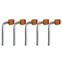 Kit 5 Conexões Ar Cond 90 Graus Oring Fêmea 6mm Alumínio Kit 5 Conexões Ar Cond 90 Graus Oring Fêmea 6mm Alumínio