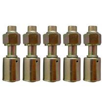 Kit 5 Conexões Ar Cond Reta Oring Fêmea 10mm Aço Com Clip Kit 5 Conexões Ar Cond Reta Oring Fêmea 10mm Aço Com Clip