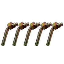 Kit 5 Conexões Ar Condicionado 45 Graus Oring Fêmea 8mm Aço Kit 5 Conexões Ar Condicionado 45 Graus Oring Fêmea 8mm Aço