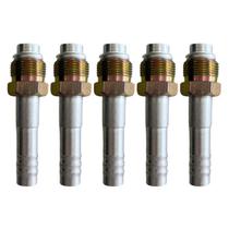 Kit 5 Conexões Reta Oring Macho Giratória 10mm Alumínio Kit 5 Conexões Reta Oring Macho Giratória 10mm Alumínio