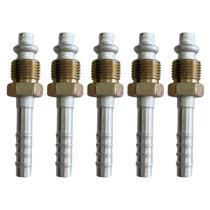 Kit 5 Conexões Reta Oring Macho Giratória 6mm Alumínio Kit 5 Conexões Reta Oring Macho Giratória 6mm Alumínio
