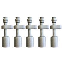 Kit 5 Conexões Reta Radial Block Fitting 8mm Alumínio Clip Kit 5 Conexões Reta Radial Block Fitting 8mm Alumínio Clip