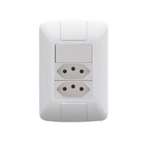 Kit 5 Conjunto 1 Interruptor e 2 Tomadas 20A Aria Tramontina Kit 5 Conjunto 1 Interruptor e 2 Tomadas 20A Aria Tramontina