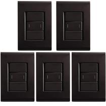 Kit 5 Conjunto 1 Interruptor Paralelo- Liz Grafite