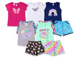 Kit 5 Conjunto Infantil Feminino Roupa Infantil Menina