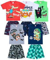 Kit 5 Conjunto Infantil Masculino Roupa de Verão Menino