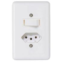 Kit 5 Conjunto Interruptor Simples + 1 Tomada 10a Stylus Ilumi Kit 5 Conjunto Interruptor Simples + 1 Tomada 10a Stylus Ilumi