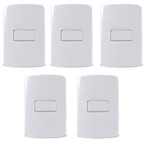 Kit 5 Conjunto Interruptor Simples 10a Branco B3 Margirius