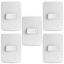 Kit 5 Conjunto Interruptor Simples Bipolar 25a Schneider