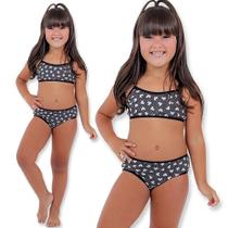 kit 5 conjunto lingerie menina moça de microfibra calsinha e top colegial infantil juvenil - Empório da Roupa