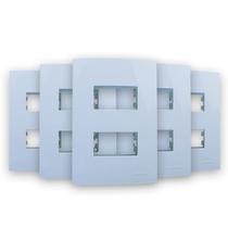 Kit 5 Conjunto Placa 4x2 2 Postos Horiz. Linha Sleek Margirius