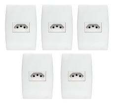 Kit 5 Conjunto Tomada 10A 3 Pinos Soprano Siemens Ilus