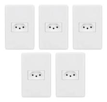 kit 5 conjunto tomada 10A Steck linha stella