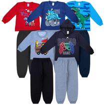 Kit 5 Conjuntos De Moletom Infantil Inverno Menino Atacado - AMADOS E MIMADOS KIDS