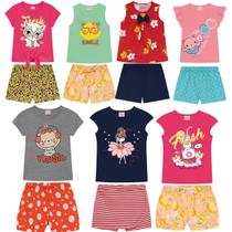 Kit 5 Conjuntos de Roupa Infantil Menina Verão Tamanho 1 ao 10 anoS Kit 5 Conjuntos de Roupa Infantil Menina Verão Tamanho 1 ao 10 anoS