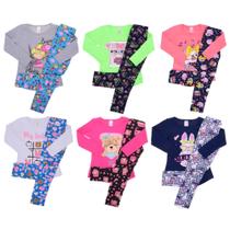 Kit 5 conjuntos infantil meia estação menina