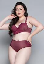 Kit 5 Conjuntos Lingerie Plus Size Luxo Com Bojo