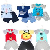 Kit 5 conjuntos Temáticos Infantil Bebê boy