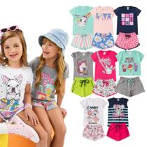 Kit 5 Conjuntos Verão Feminino Tamanho 01 ao 14 anos Kit 5 Conjuntos Verão Feminino Tamanho 01 ao 14 anos