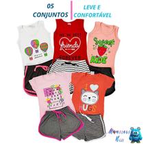 Kit 5 Conjuntos Verão Menina